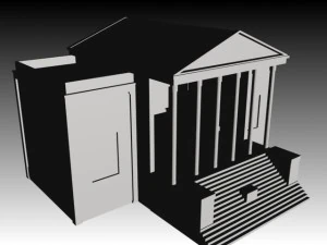 antico tempio Modello 3D