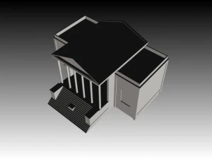 antico tempio Modello 3D