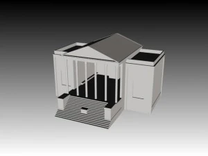 antico tempio Modello 3D