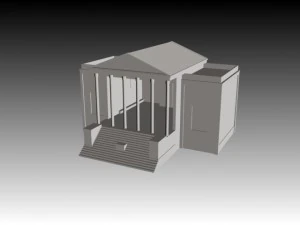 antico tempio Modello 3D