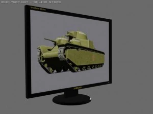 monitor 3D Model