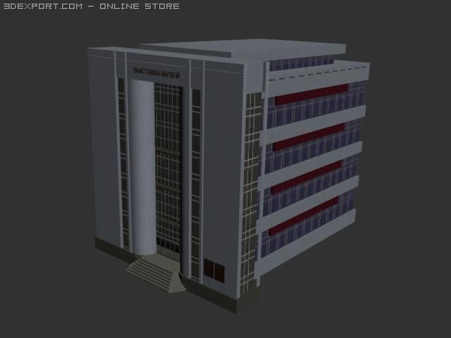 building 3D 模型 .c4d .max .obj .3ds .fbx .stl .blend 