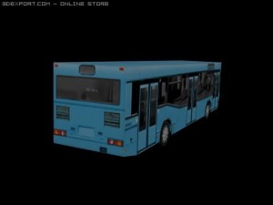 low-poly bus pack 3D 모델