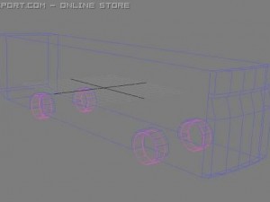 low-poly bus pack 3D 모델