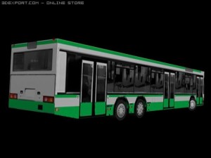long bus 3D 모델