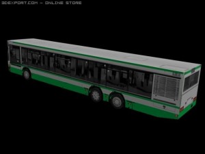 long bus 3D 모델