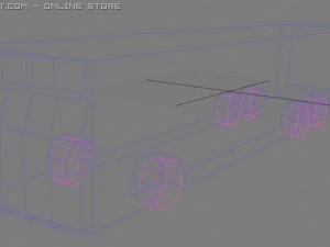long bus 3D 모델