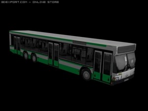 long bus 3D 모델