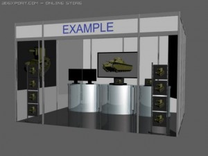 trade stand Modelo 3D
