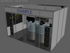 trade stand Modelo 3D
