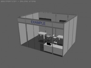 trade stand Modelo 3D