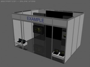 trade stand 1 3D Модель