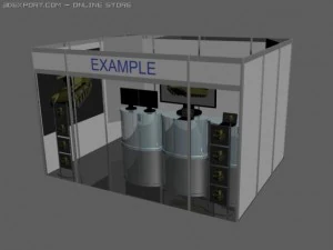 stand commerciale 2 Modello 3D