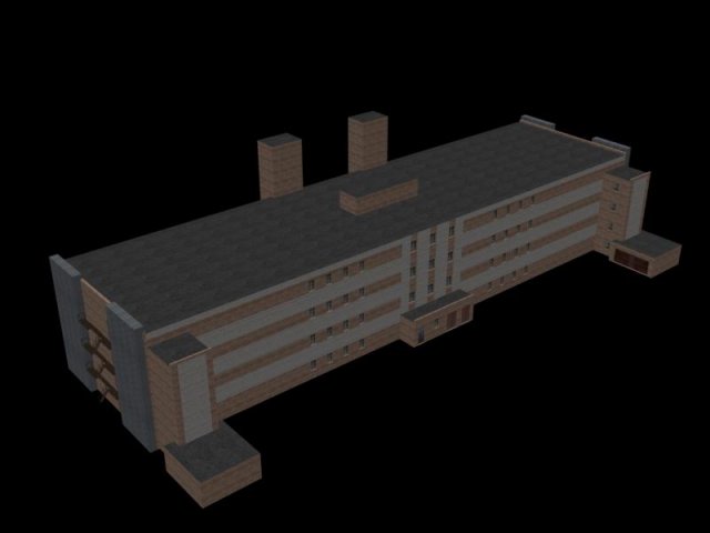 industrial building 3D Model .c4d .max .obj .3ds .fbx .stl .blend 