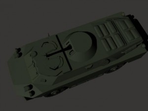 brdm2 Modèle 3D