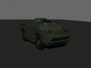 brdm2 Modèle 3D