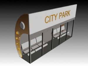 bus stop 3D Модель
