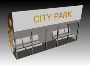 bus stop 3D Model