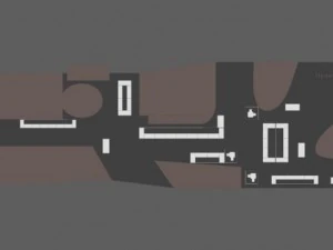 centro espositivo Modello 3D