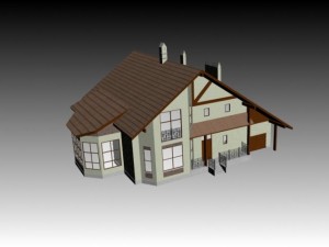 cottege Modello 3D
