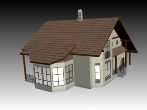 cottege Modello 3D