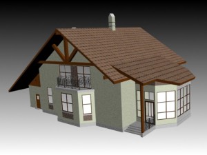 cottege Modello 3D
