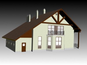 cottege Modello 3D