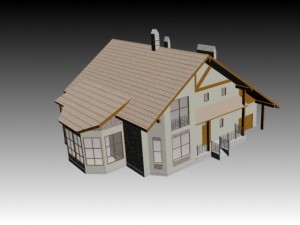 cottege Modello 3D