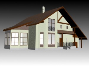 cottege Modello 3D