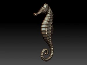 seahorse 3D Print Model
