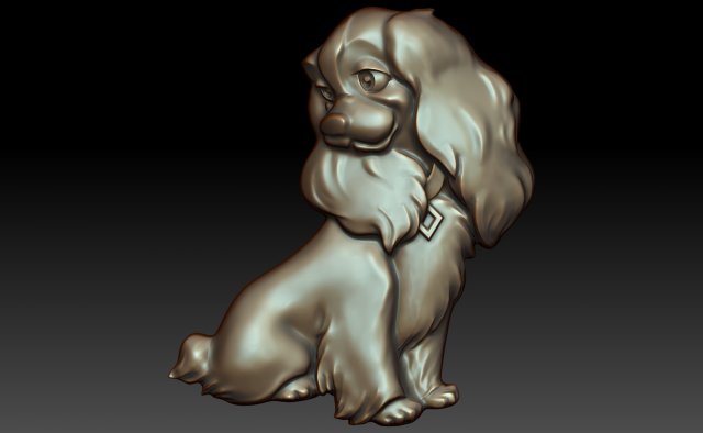 cartoon dog 3D-printmodel .c4d .max .obj .3ds .fbx .stl .blend 