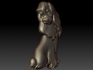 cartoon dog 3D-printmodel