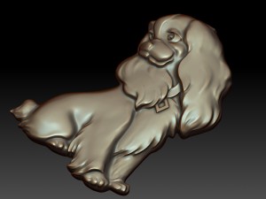 cartoon dog 3D-printmodel