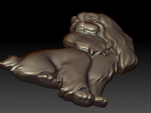 cartoon dog 3D-printmodel