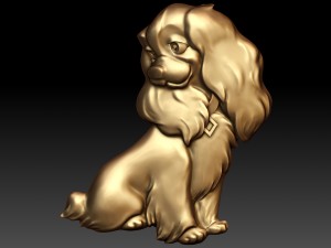 cartoon dog 3D-printmodel