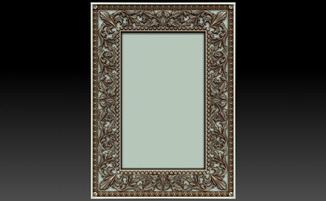 decorative frame 4 3D Model .c4d .max .obj .3ds .fbx .stl .blend 