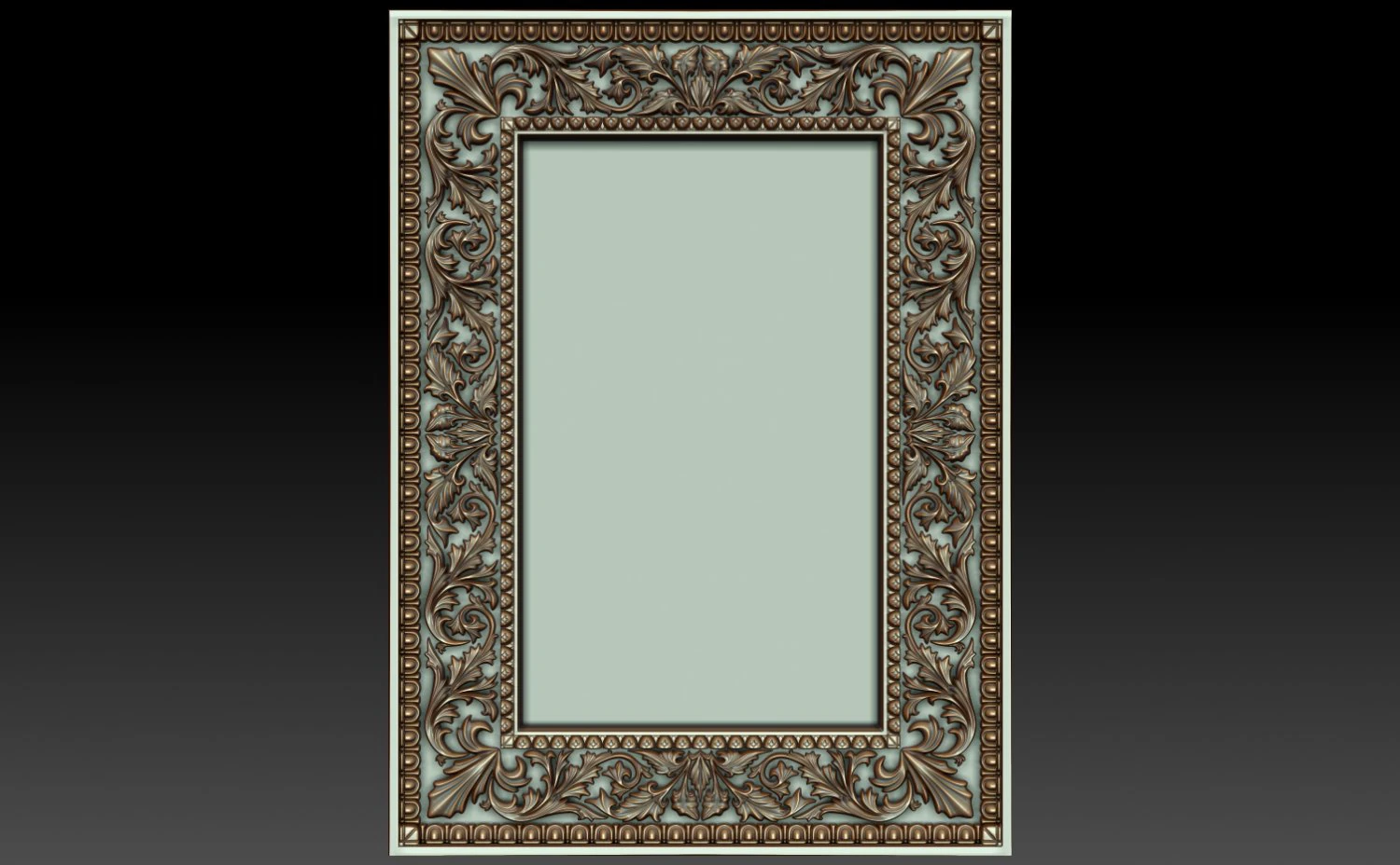 decorative frame 4 3D Model .c4d .max .obj .3ds .fbx .stl .blend 