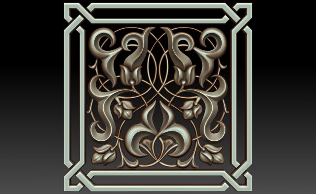 decorative element 3D Модель .c4d .max .obj .3ds .fbx .stl .blend 