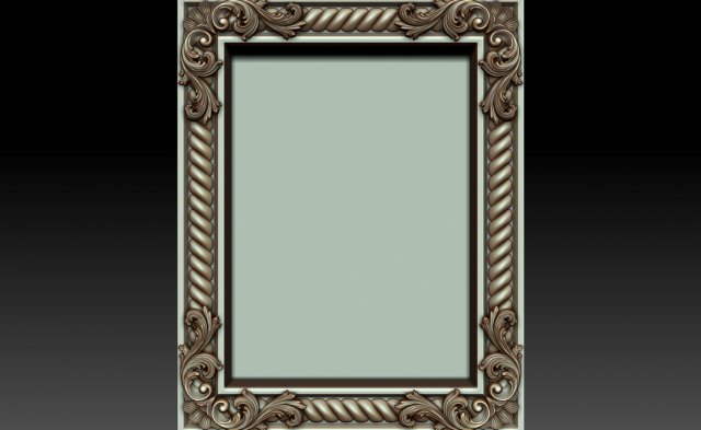 decorative frame 5 3D Model .c4d .max .obj .3ds .fbx .stl .blend 