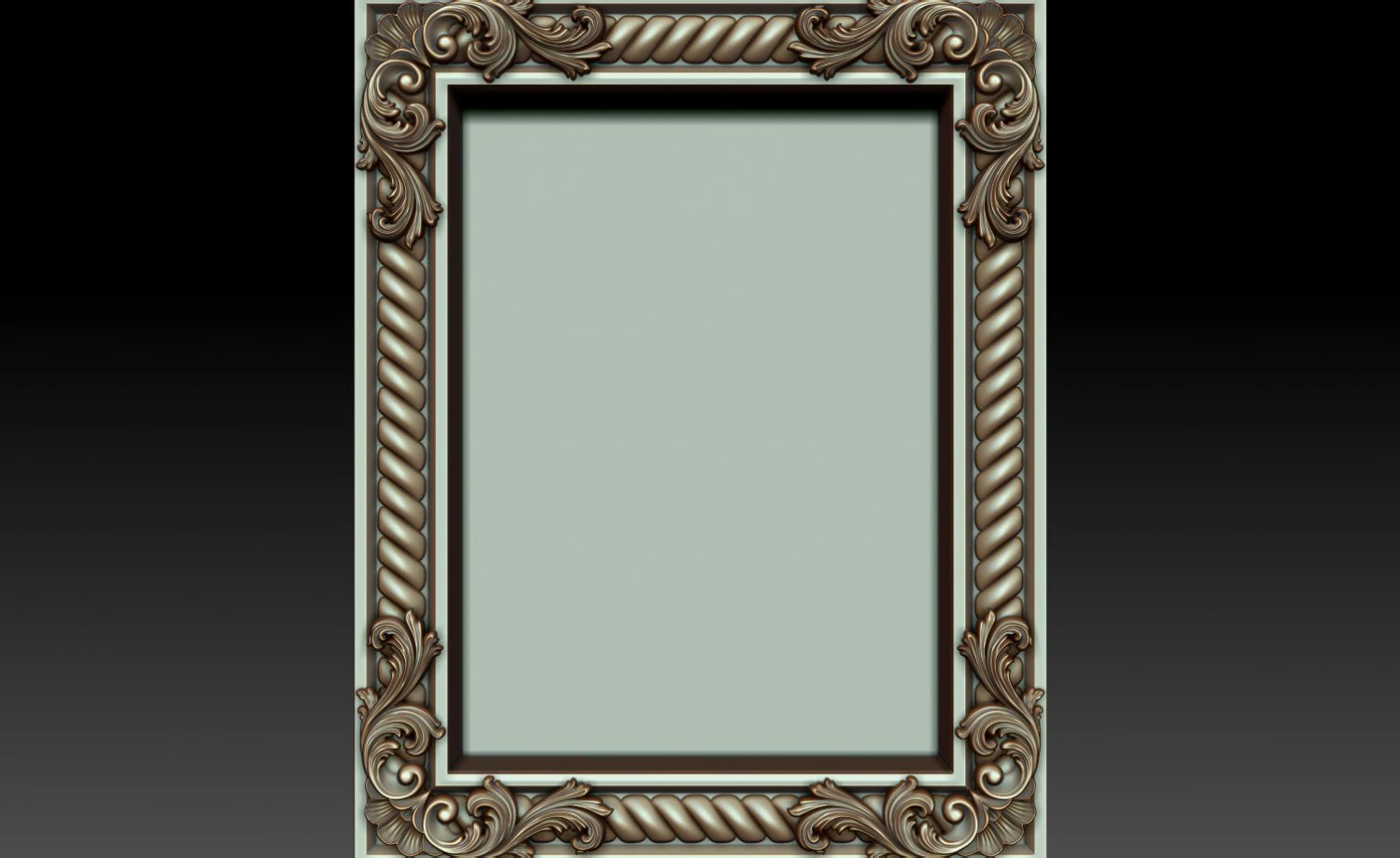 decorative frame 5 3D Model .c4d .max .obj .3ds .fbx .stl .blend 