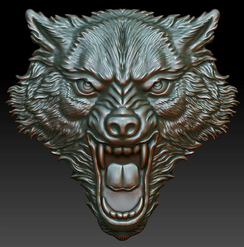 tête de loup Modèles 3D en vedette .c4d .max .obj .3ds .fbx .stl .blend