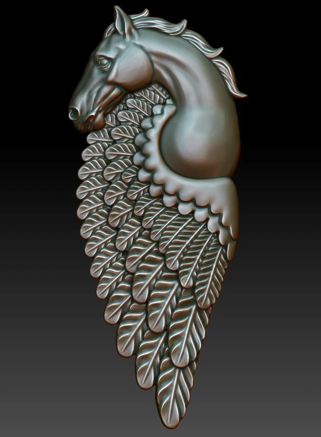 pegasus pendant 3D Print Model .c4d .max .obj .3ds .fbx .stl .blend 