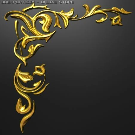 decorative element 3D Model .c4d .max .obj .3ds .fbx .stl .blend