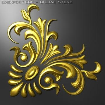 decorative element 2 3D Model .c4d .max .obj .3ds .fbx .stl .blend 
