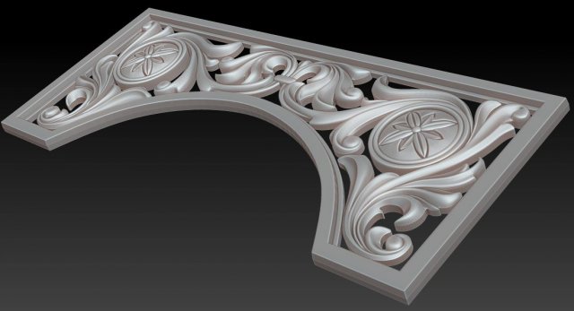 decorative arch 3D मॉडल .c4d .max .obj .3ds .fbx .stl .blend 