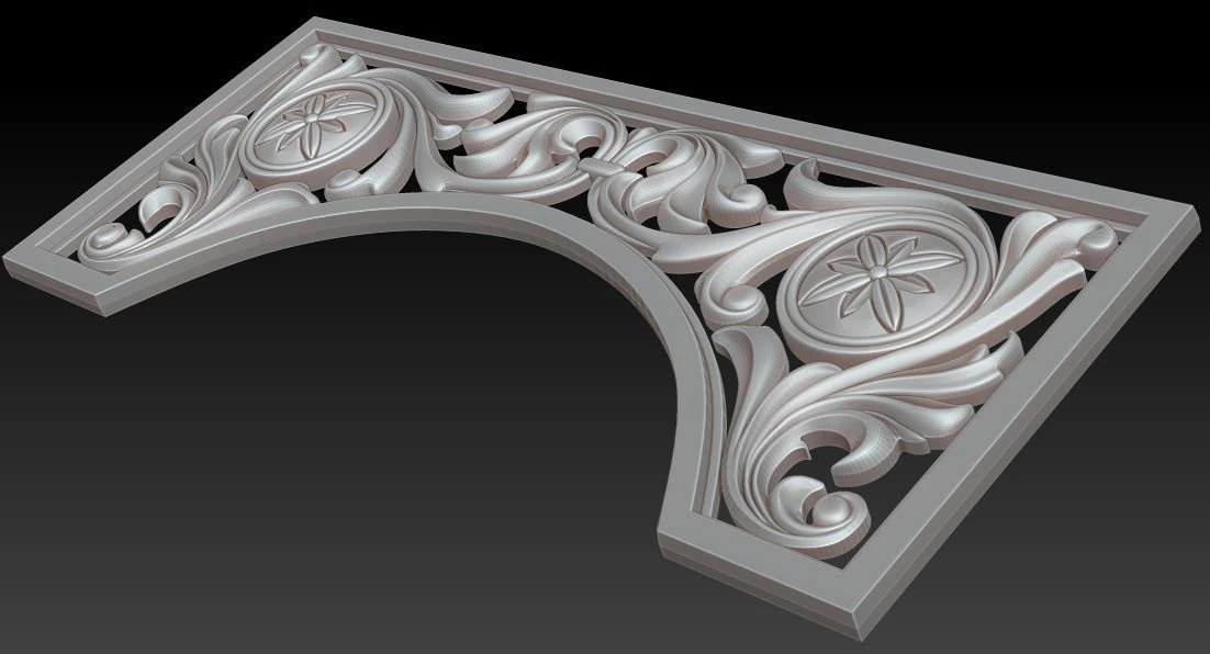decorative arch 3D Model .c4d .max .obj .3ds .fbx .stl .blend 