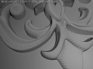 装飾フレーム 3Dモデル