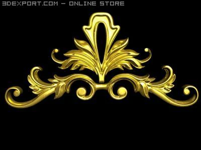 &eacute;l&eacute;ment d&eacute;coratif 4 Modèle 3D .c4d .max .obj .3ds .fbx .stl .blend 