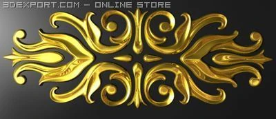 decorative relief 3D Model .c4d .max .obj .3ds .fbx .stl .blend 