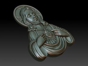 Sacred Heart of Jesus 3 3D Baskı Modeli